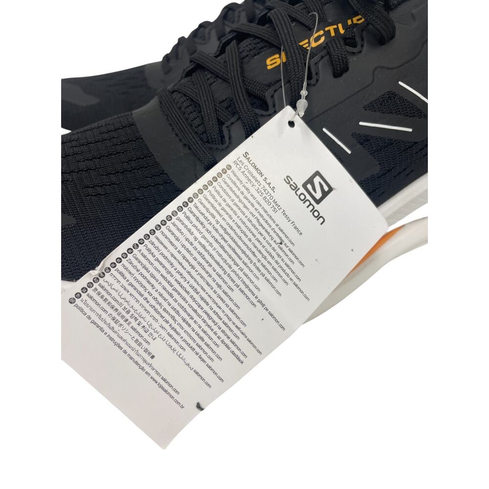 Salomon Spectur Men’s Running Shoes Black/Blazing Orange/White 415896 Sz 12 NWB - Picture 3 of 9